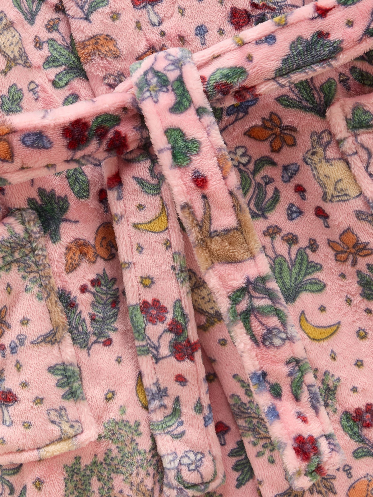 Joules Girls' Snug Pink Woodland Dressing Gown - image 4