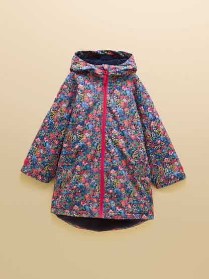 Dsiney Kidz - Joules Girls' Coverall Navy Ditsy Waterproof Changing Robe image 1