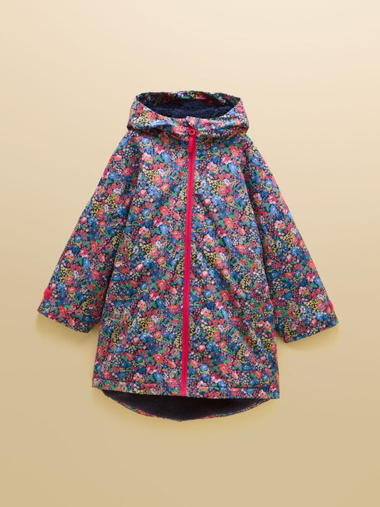 Dsiney Kidz - Joules Girls' Coverall Navy Ditsy Waterproof Changing Robe image 1