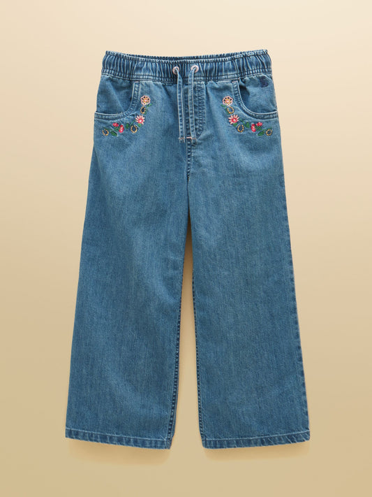 Dsiney Kidz - Joules Girls' Josie Blue Denim Pull On Jeans image 1