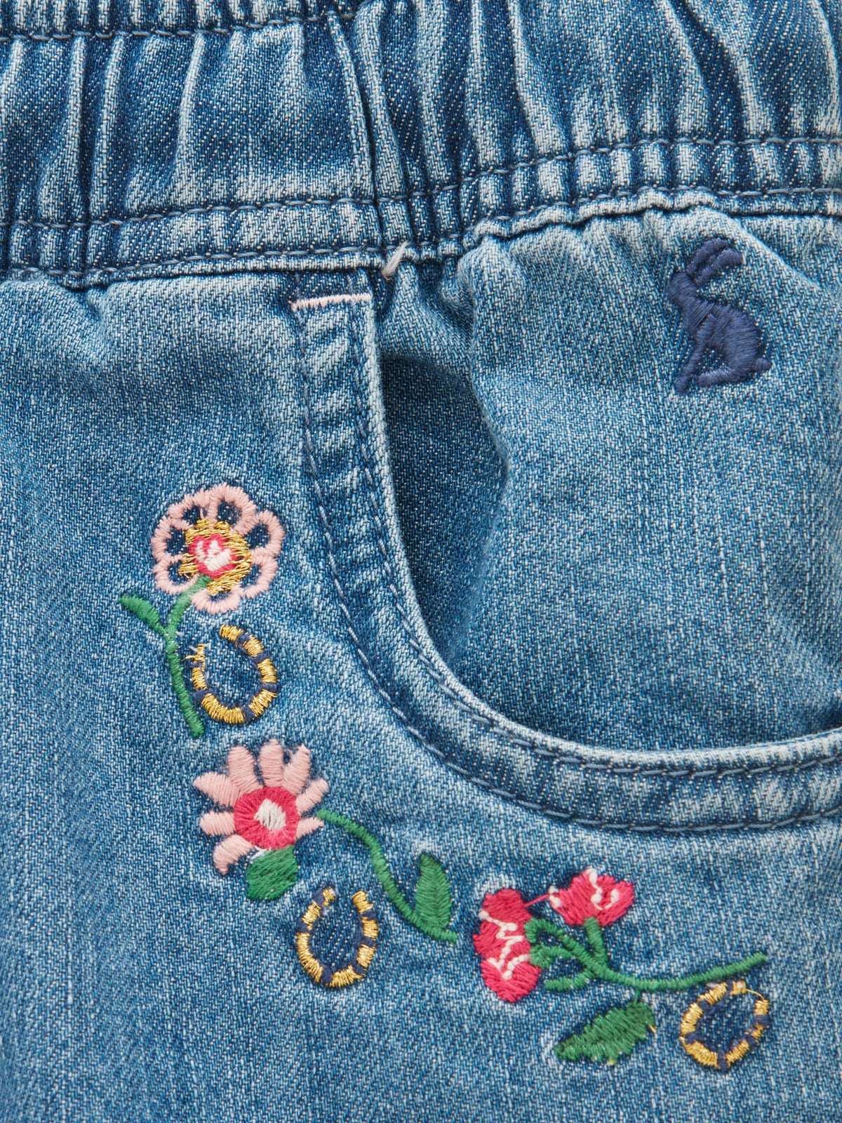 Dsiney Kidz - Joules Girls' Josie Blue Denim Pull On Jeans image 3