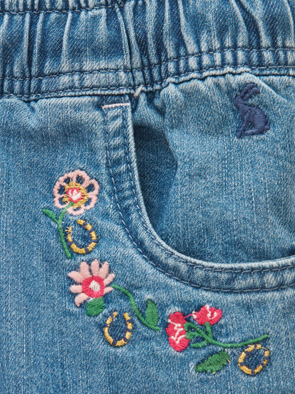 Dsiney Kidz - Joules Girls' Josie Blue Denim Pull On Jeans image 3
