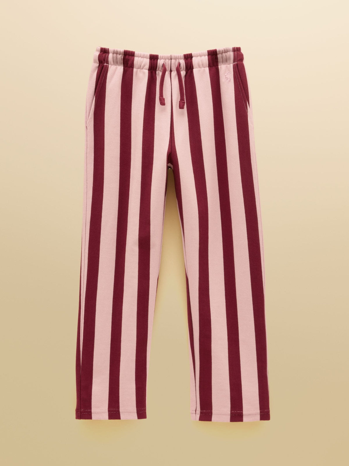 Dsiney Kidz - Joules Girls' Sloane Pink & Burgundy Pull On Trousers image 1