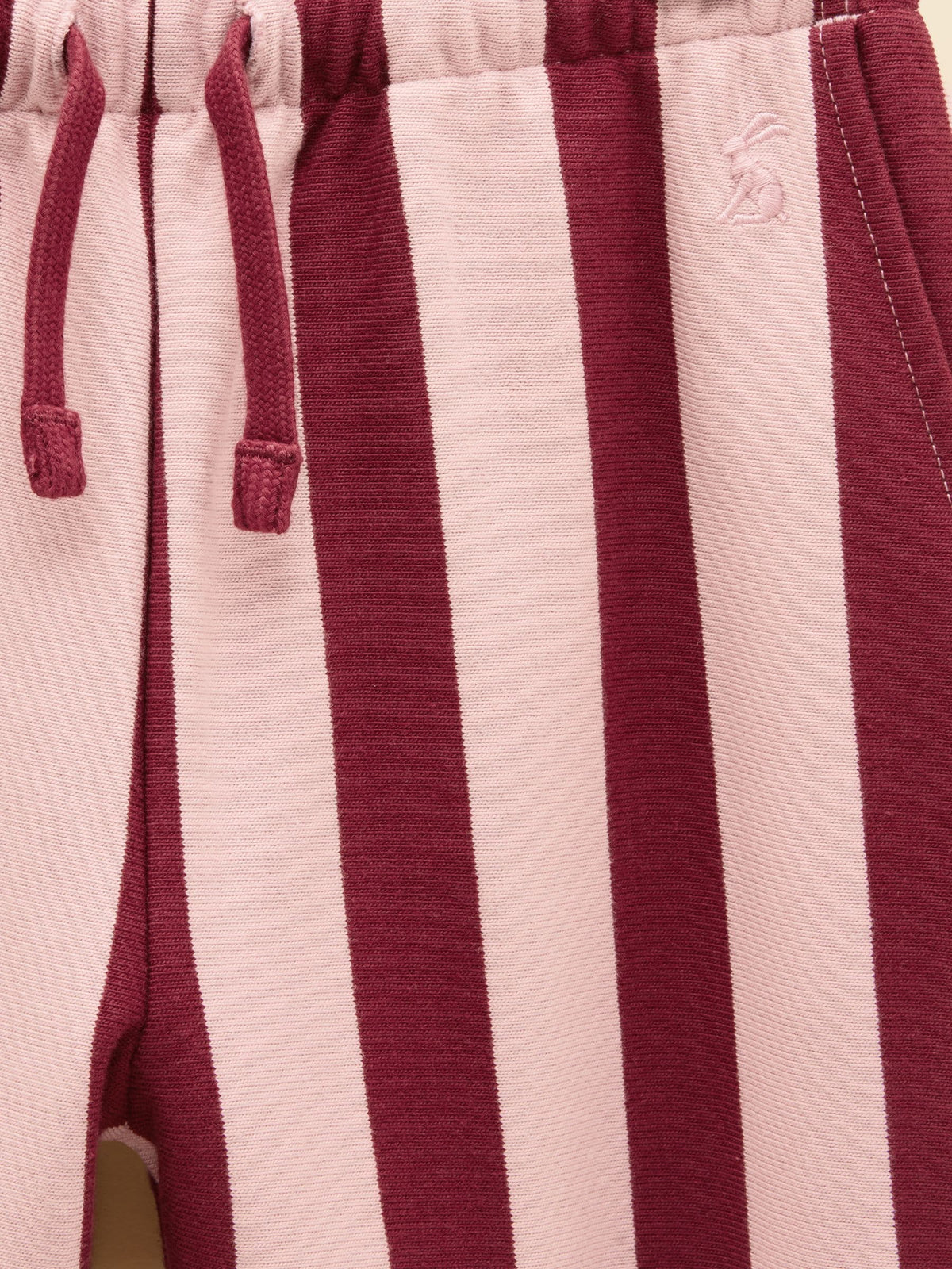 Dsiney Kidz - Joules Girls' Sloane Pink & Burgundy Pull On Trousers image 3