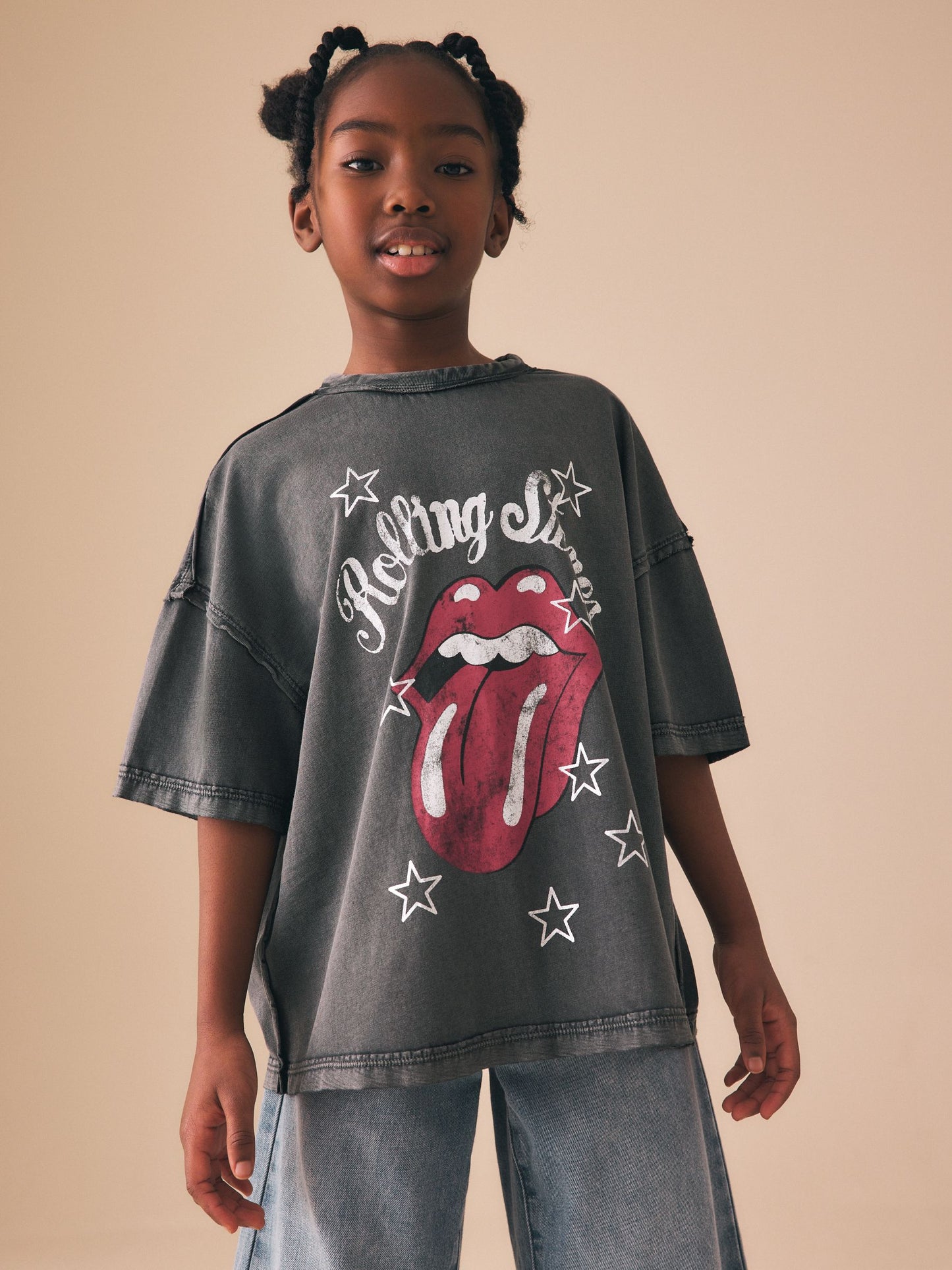 Dsiney Kidz - Charcoal The Rolling Stones Band T-Shirt (3-16yrs) image 1