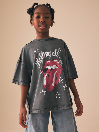 Dsiney Kidz - Charcoal The Rolling Stones Band T-Shirt (3-16yrs) image 1