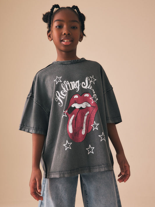 Dsiney Kidz - Charcoal The Rolling Stones Band T-Shirt (3-16yrs) image 1
