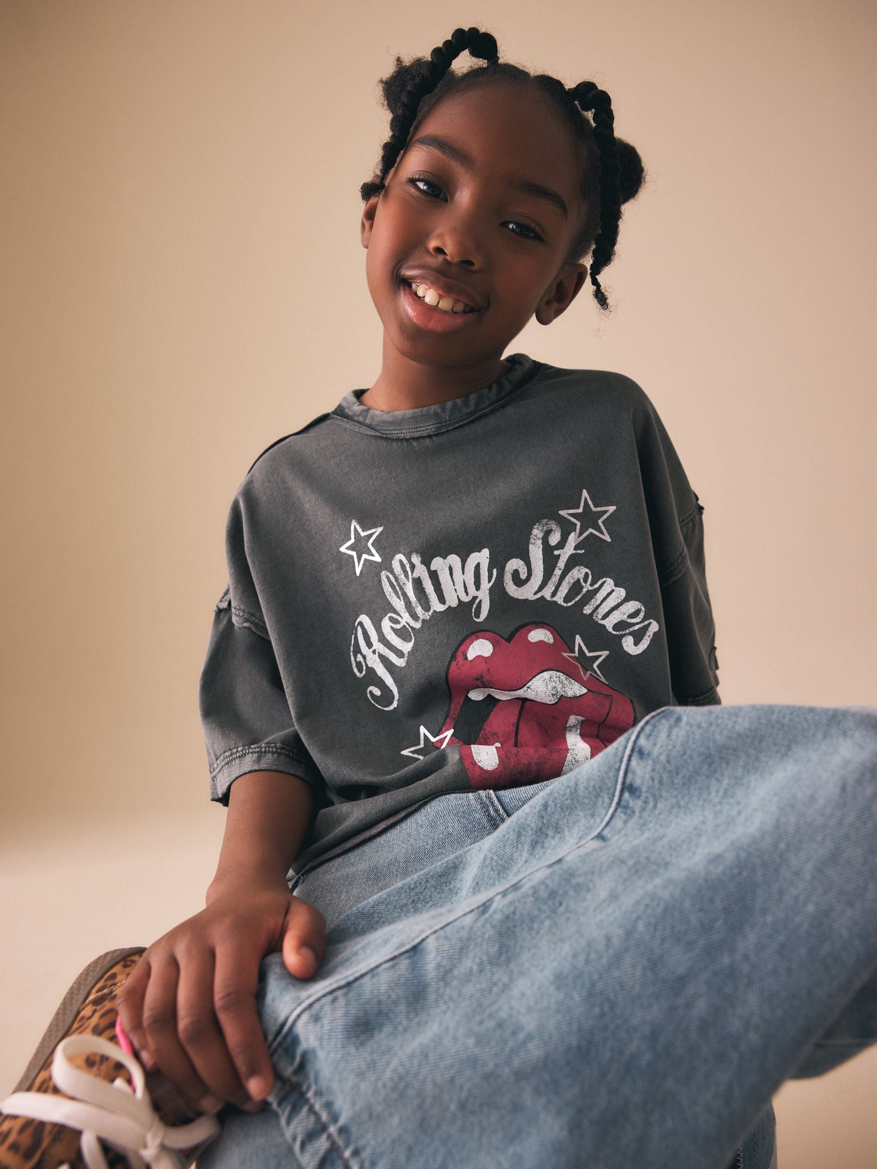 Dsiney Kidz - Charcoal The Rolling Stones Band T-Shirt (3-16yrs) image 2