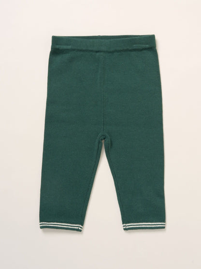 Rock-A-Bye Baby Boutique Green True Knit Bear Jumper And Trousers Outfit Set image 4