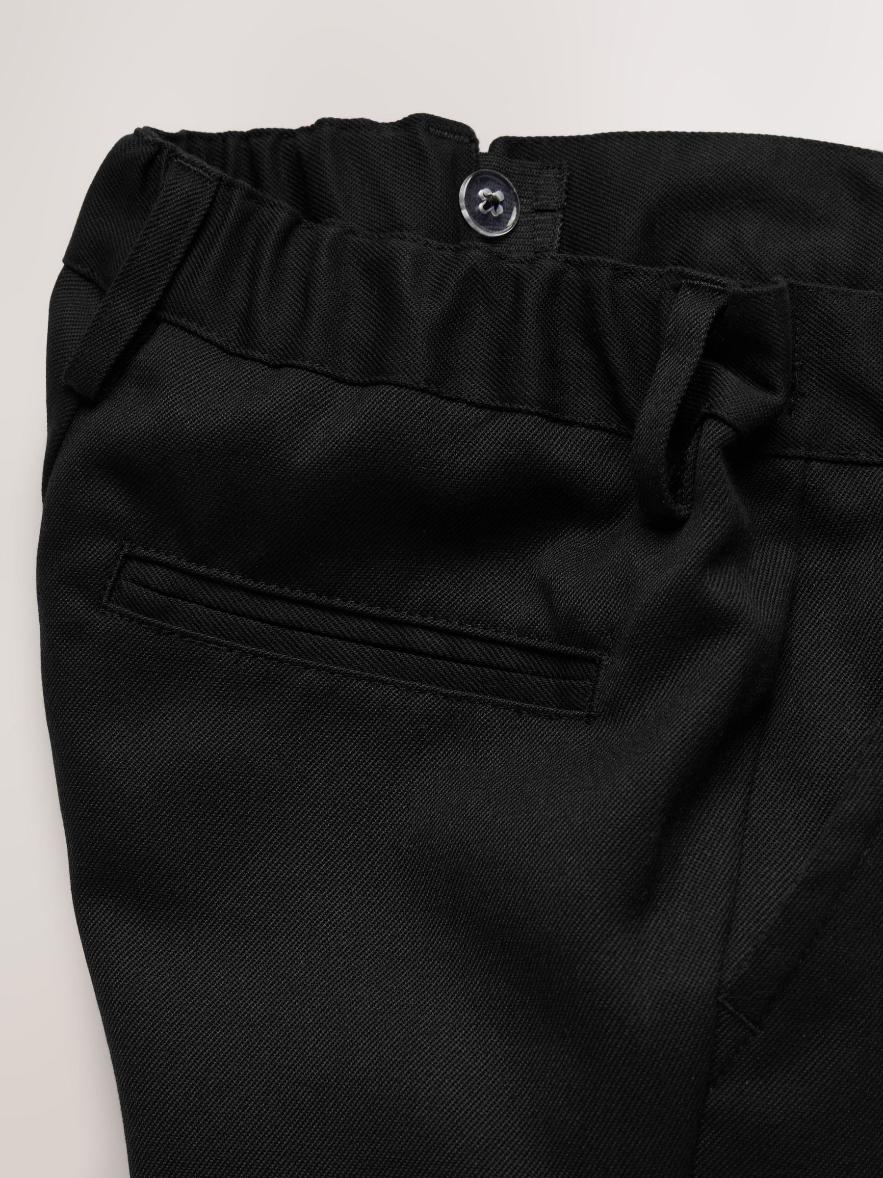 Dsiney Kidz - Black Straight Leg School Trousers 5 Pack (3-17yrs) image 11