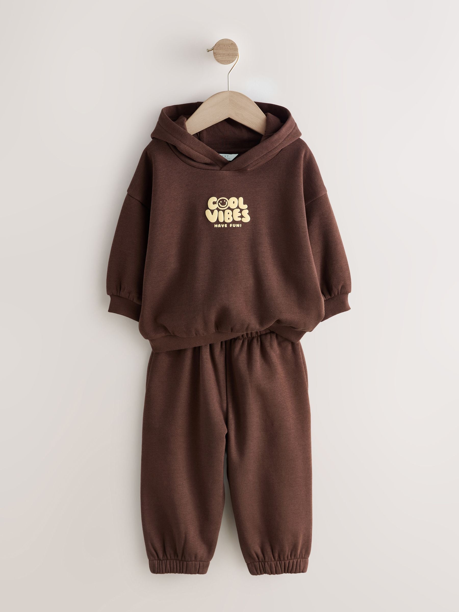 Dsiney Kidz - Back Print Chocolate Brown Back Print Hoodie and Joggers Set (3mths-7yrs) image 3