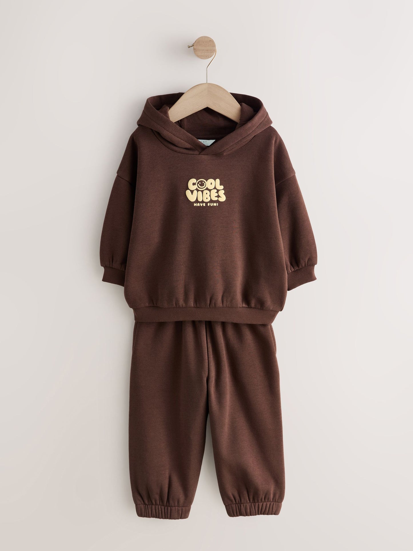 Dsiney Kidz - Back Print Chocolate Brown Back Print Hoodie and Joggers Set (3mths-7yrs) image 1