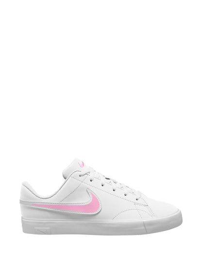 Nike White/Pink Youth Tennis Essential Trainers image 1