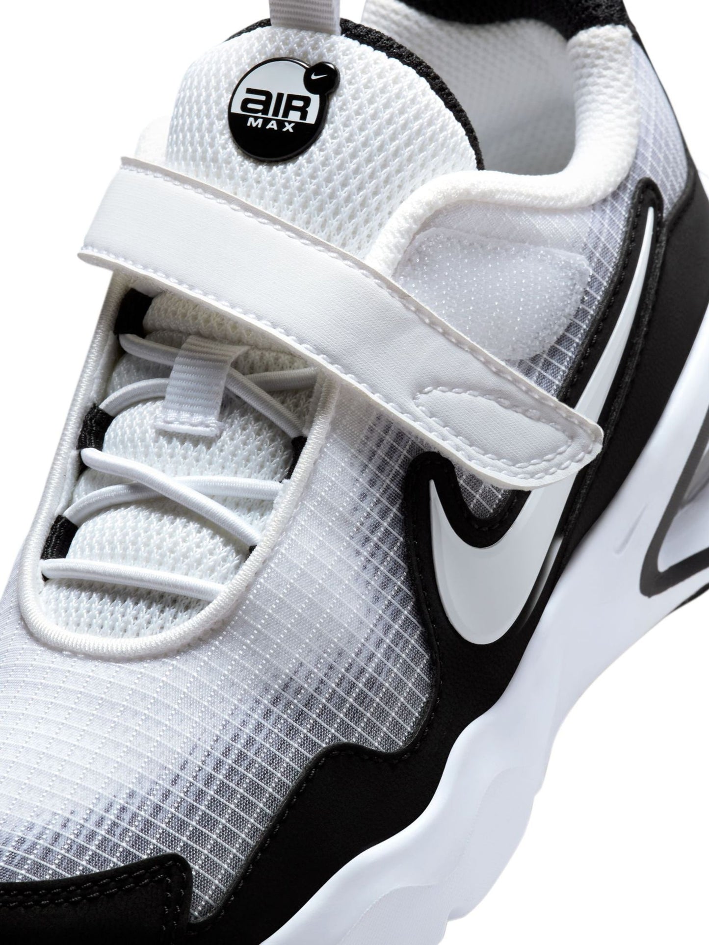 Nike White Black Junior Air Max Nova Trainers image 6