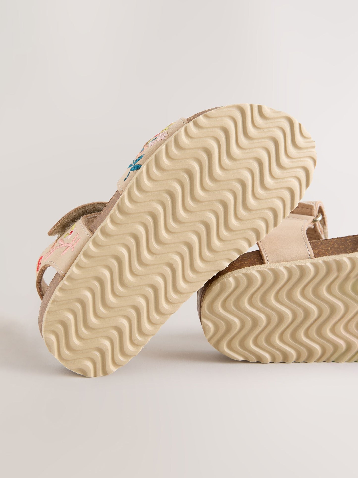 Neutral Wide Fit (G) Touch Fastening Corkbed Sandals image 4