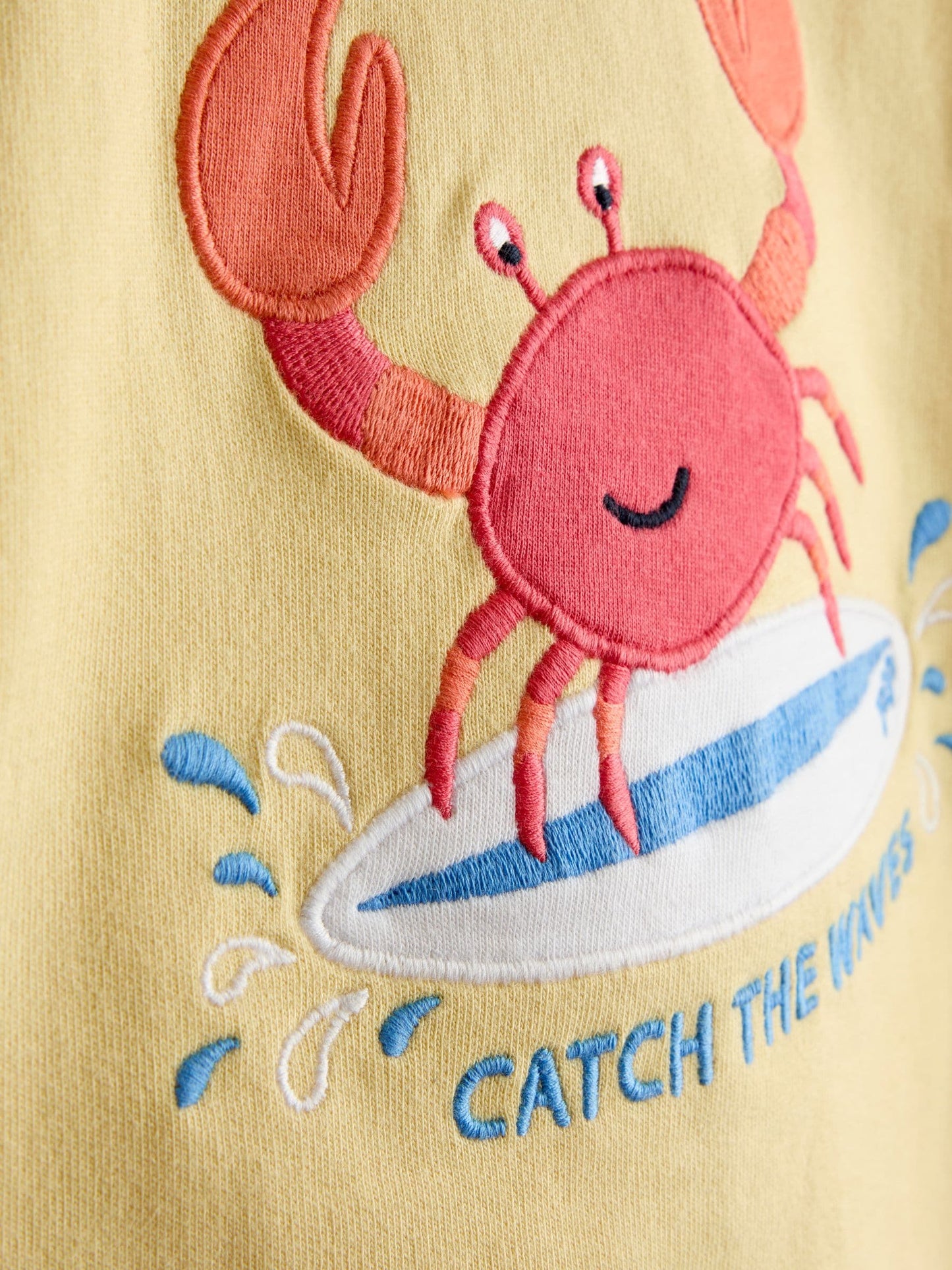 JoJo Maman Bébé Yellow Crab 2-Piece Sweatshirt & Shorts Set image 6