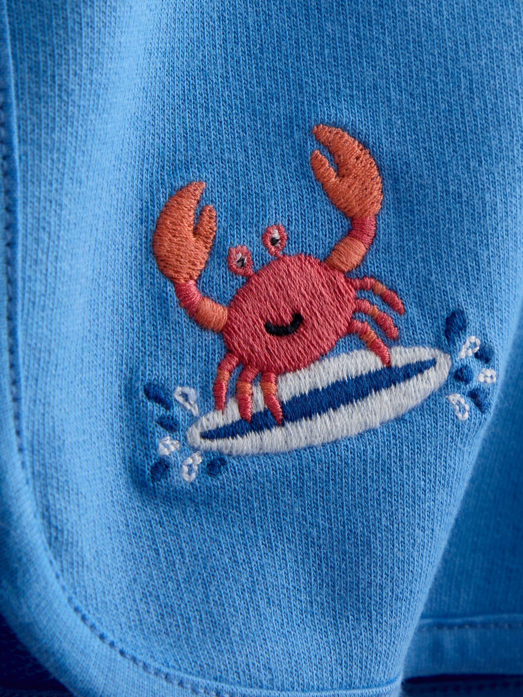 JoJo Maman Bébé Yellow Crab 2-Piece Sweatshirt & Shorts Set image 7