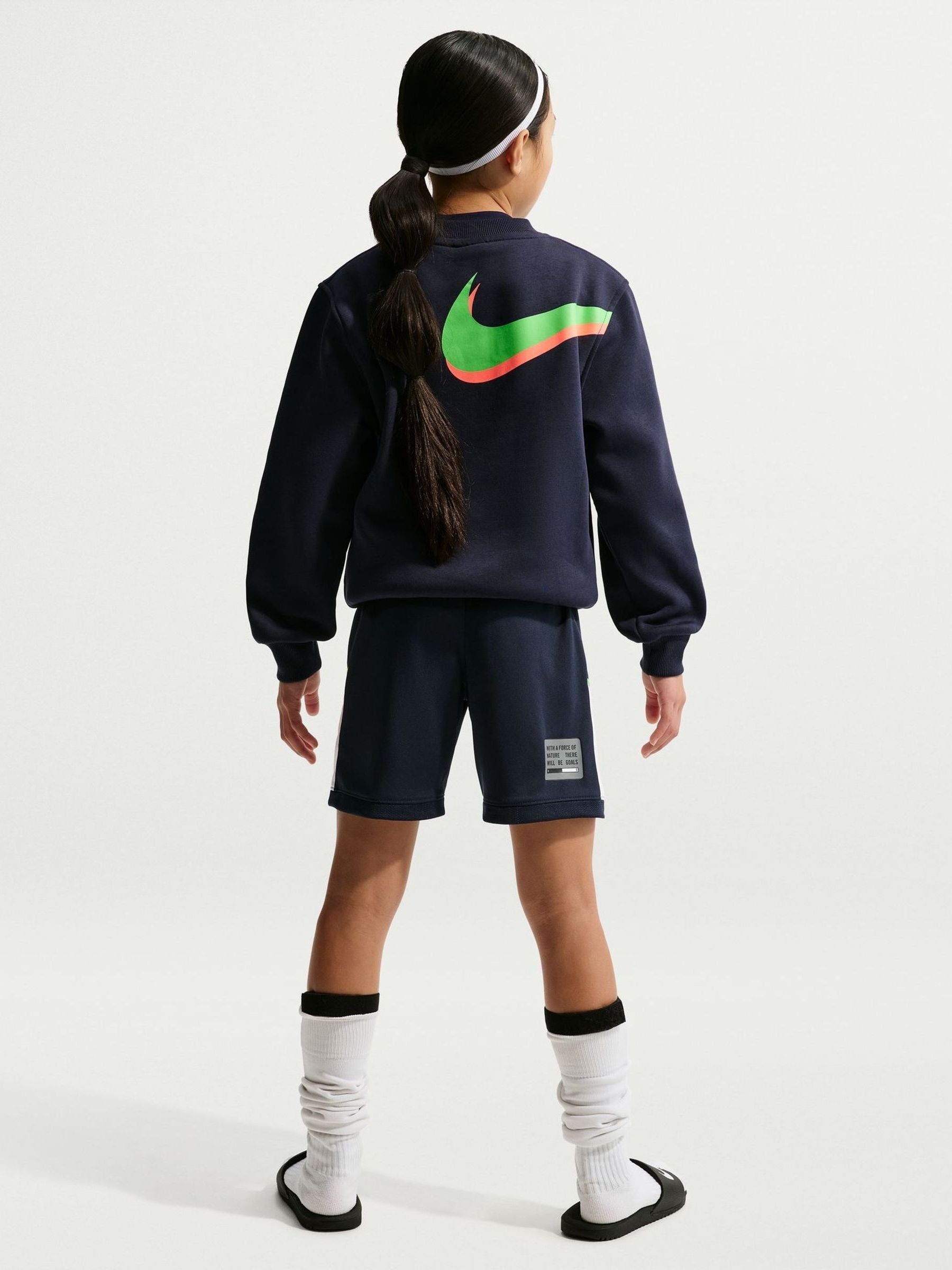 Dsiney Kidz - Nike Blue Erling Haaland Academy Dri-FIT Football Shorts image 2