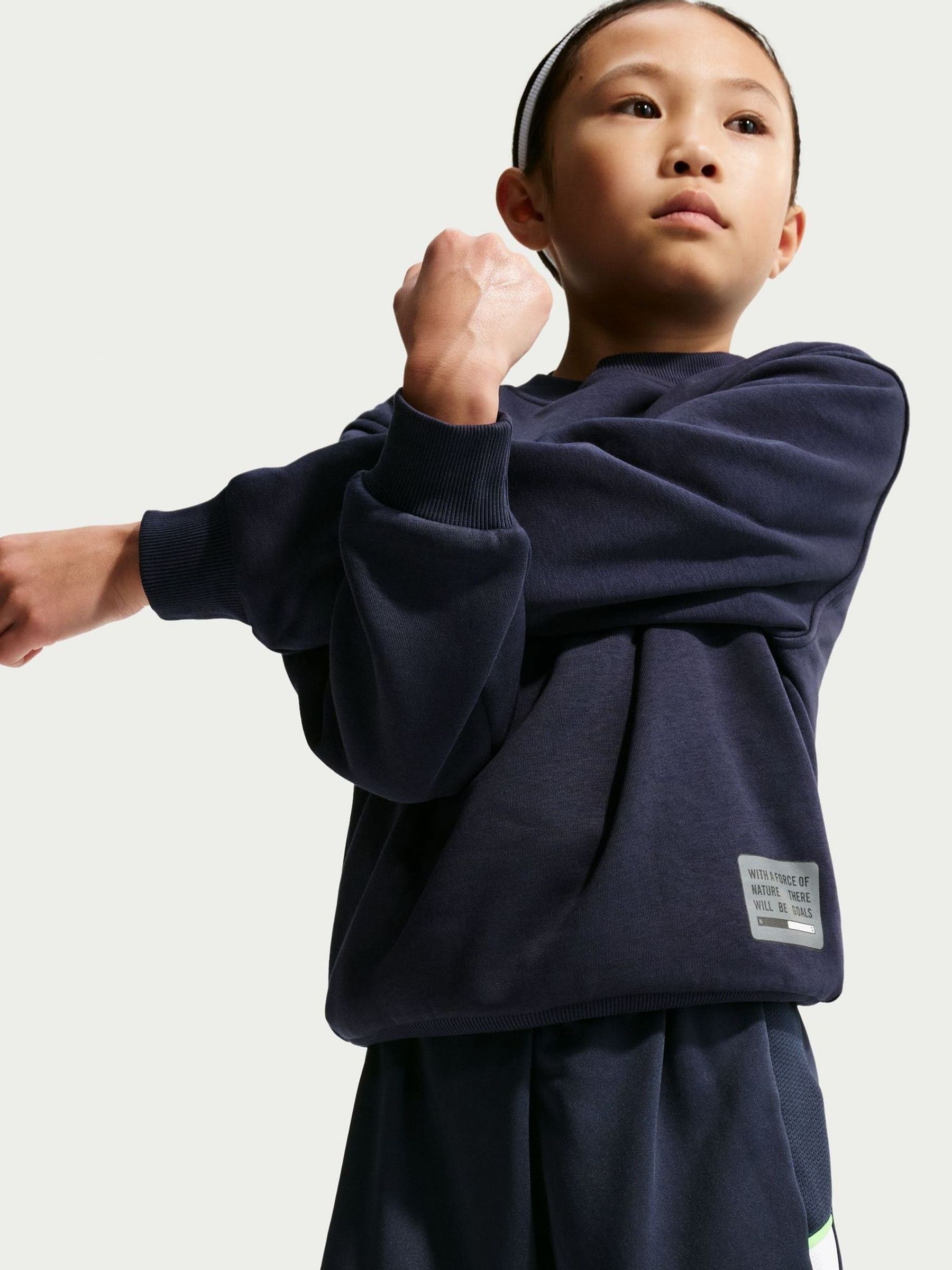 Dsiney Kidz - Nike Blue Erling Haaland Academy Dri-FIT Football Shorts image 3