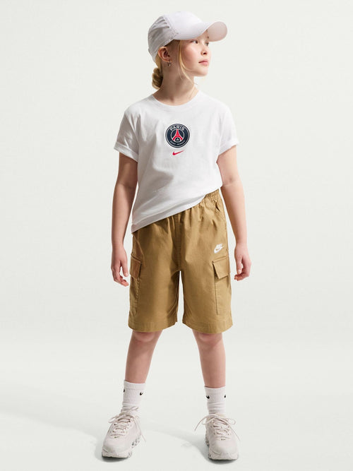 Dsiney Kidz - Nike White Paris Saint-Germain Unisex Crest T-Shirt image 1