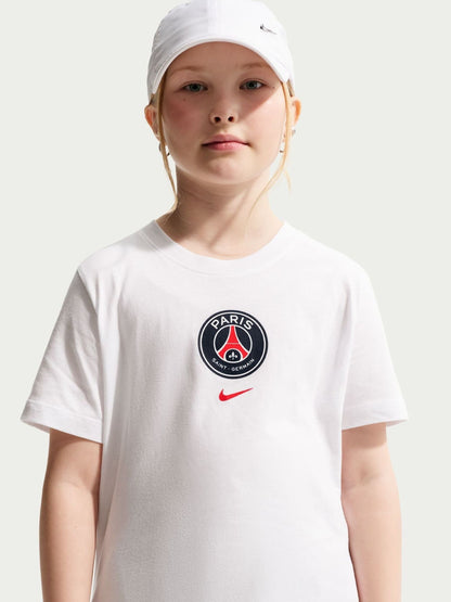Dsiney Kidz - Nike White Paris Saint-Germain Unisex Crest T-Shirt image 3