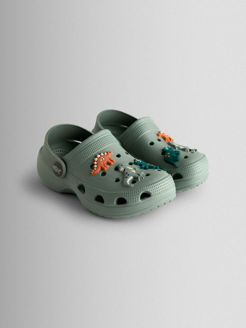 JoJo Maman Bébé Khaki Dino Clogs image 1