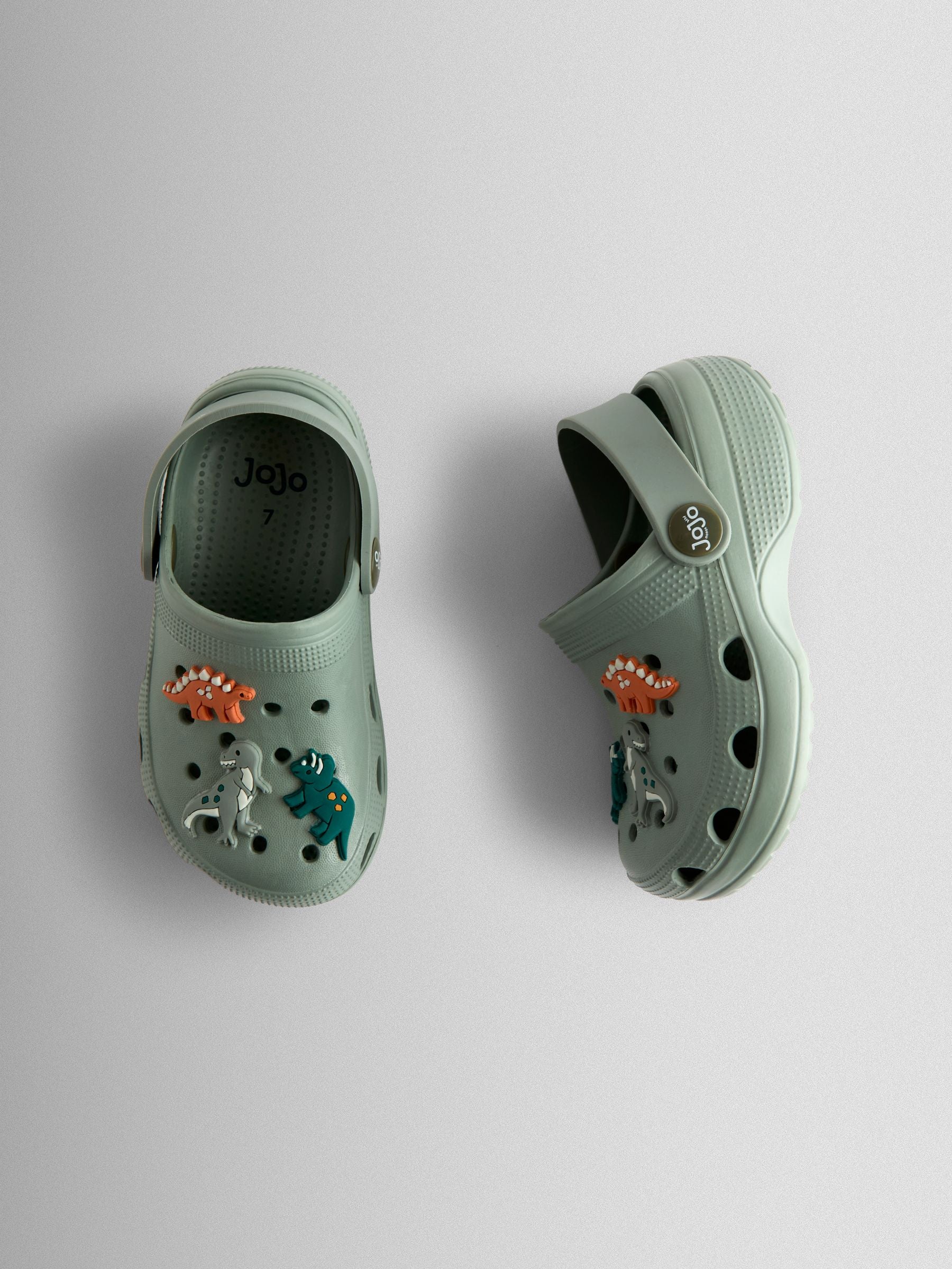 JoJo Maman Bébé Khaki Dino Clogs image 3