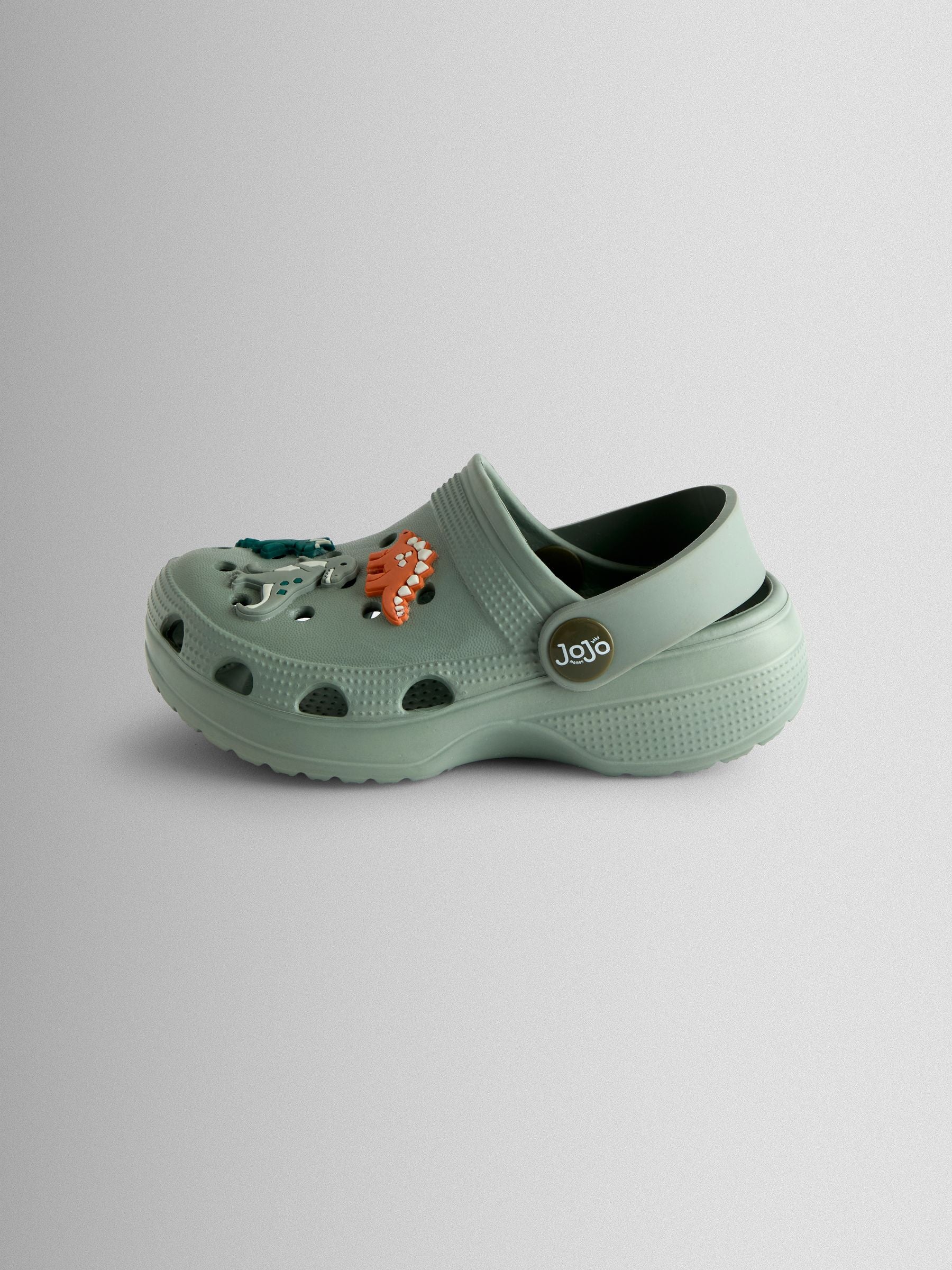 JoJo Maman Bébé Khaki Dino Clogs image 4