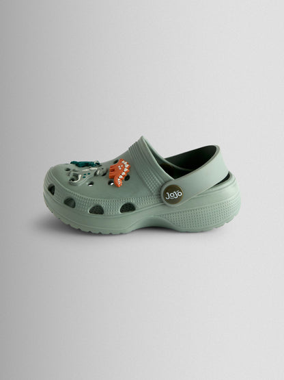 JoJo Maman Bébé Khaki Dino Clogs image 4