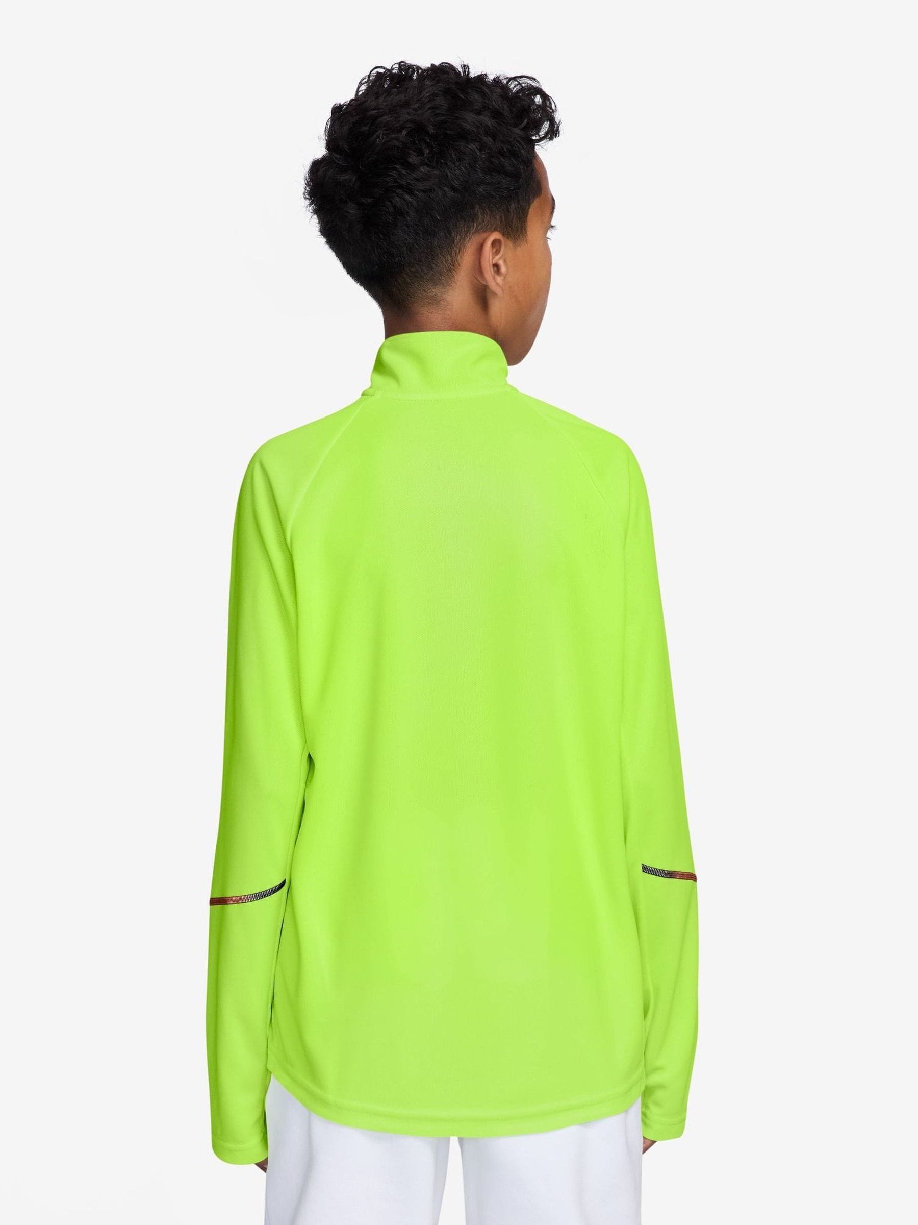 Dsiney Kidz - Nike Volt Ice Yellow Dri-Fit Miler Half Zip Top image 2