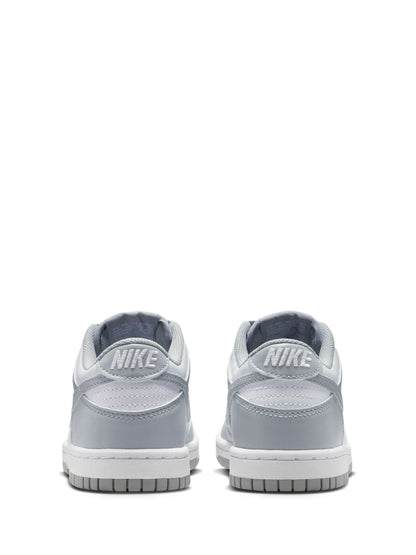 Nike Grey/White Youth Dunk Low Trainers image 4