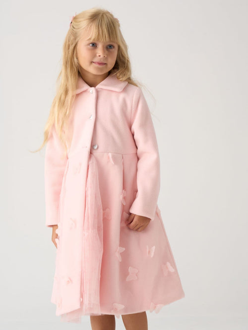 Dsiney Kidz - Miss Pink Jacket And Tulle Appliqué Butterfly Dress Set image 1
