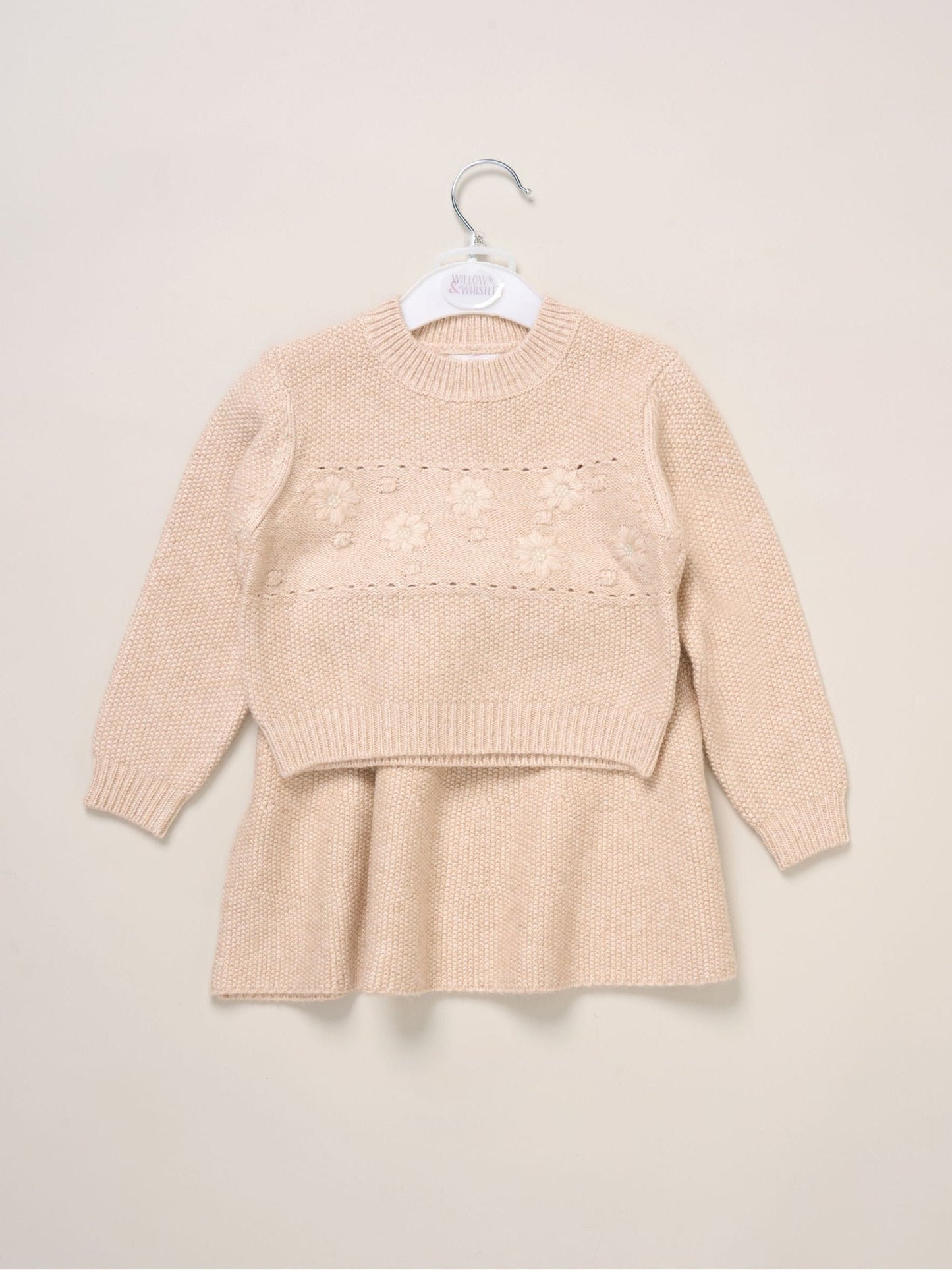 Miss Brown Knit Jumper And Skirt Set image 2