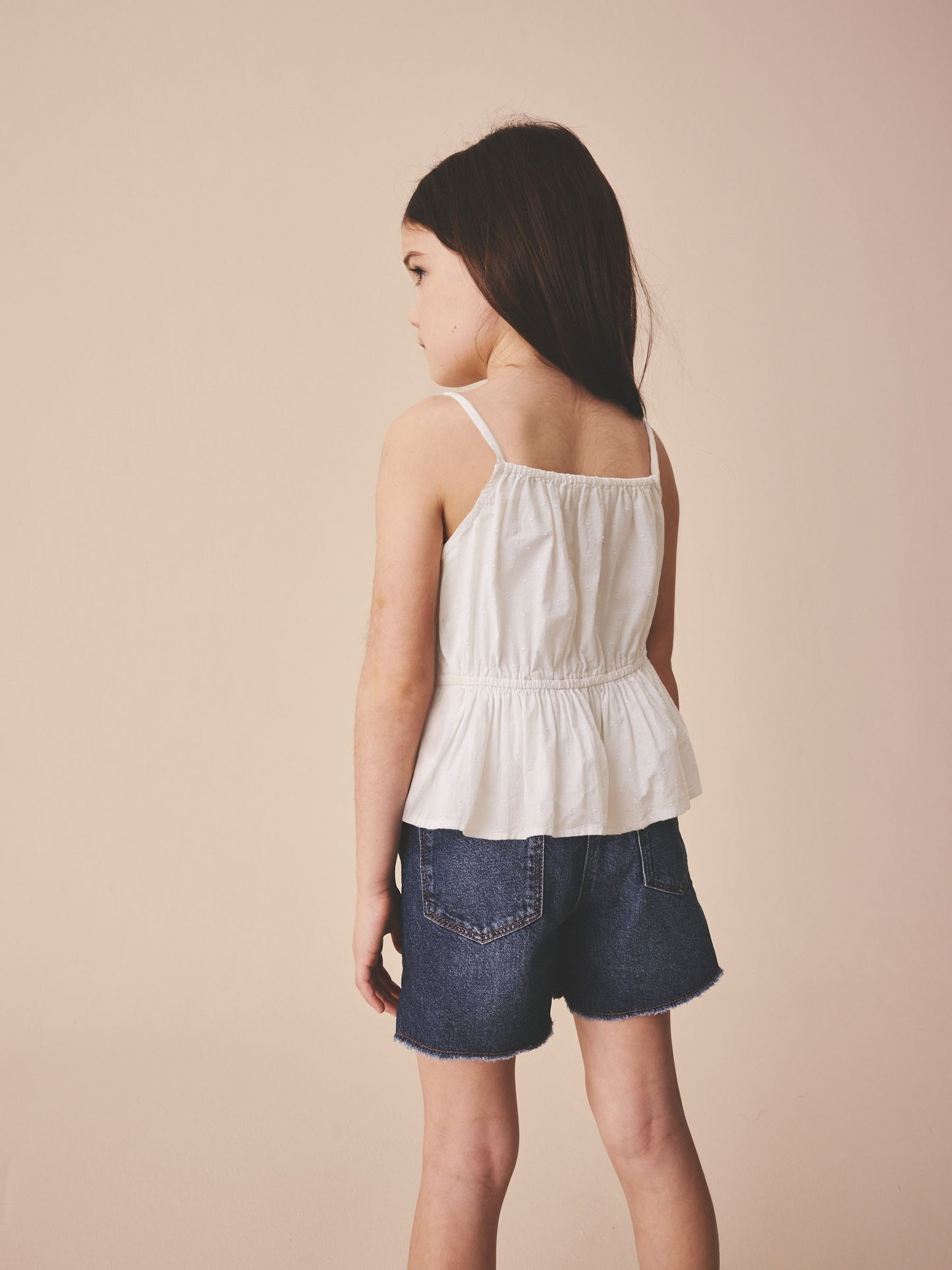 Dsiney Kidz - White Strappy Peplum Blouse (3-16yrs) image 3