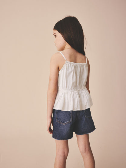 Dsiney Kidz - White Strappy Peplum Blouse (3-16yrs) image 3