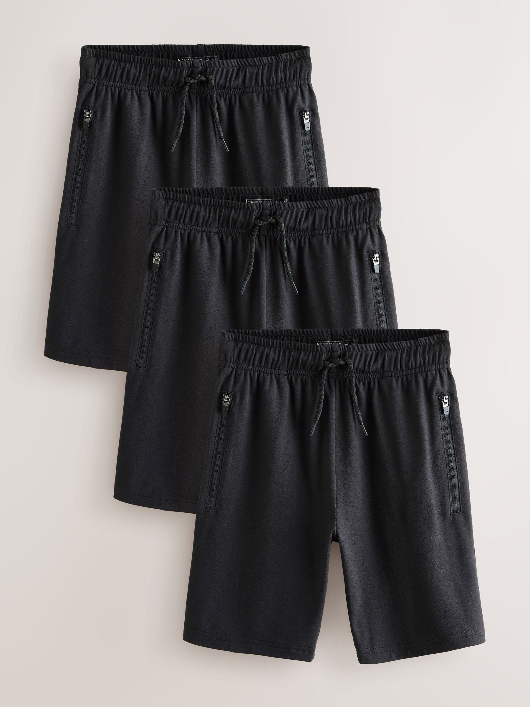Dsiney Kidz - Black Light Weight Sports Shorts 3 Pack (3-16yrs) image 1