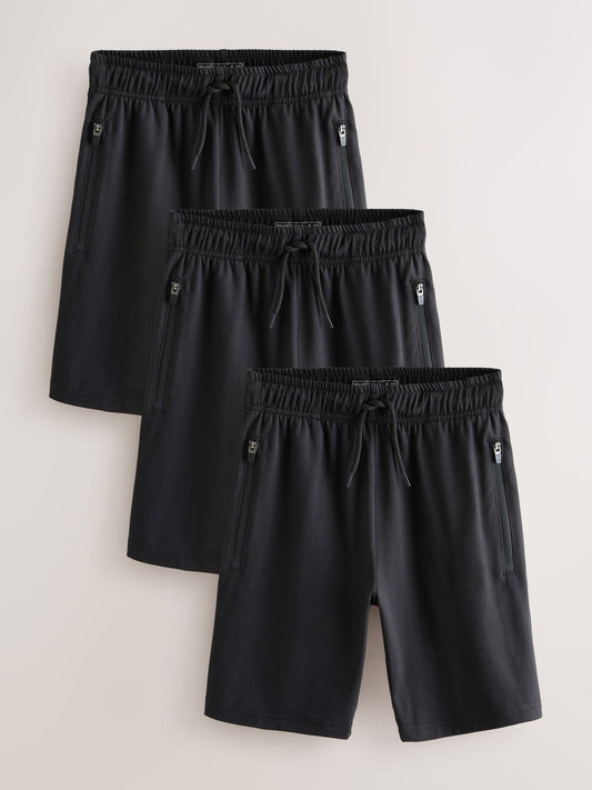 Disney Kidz - Black Light Weight Sports Shorts 3 Pack (3-16yrs) image 1