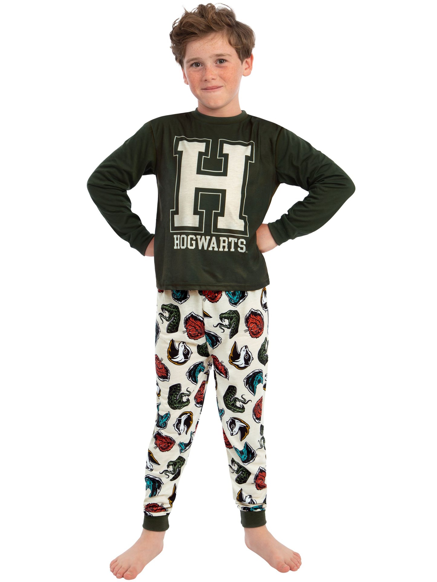 Dsiney Kidz - Character Green Harry Potter Hogwarts Long Sleeve Pyjamas image 2