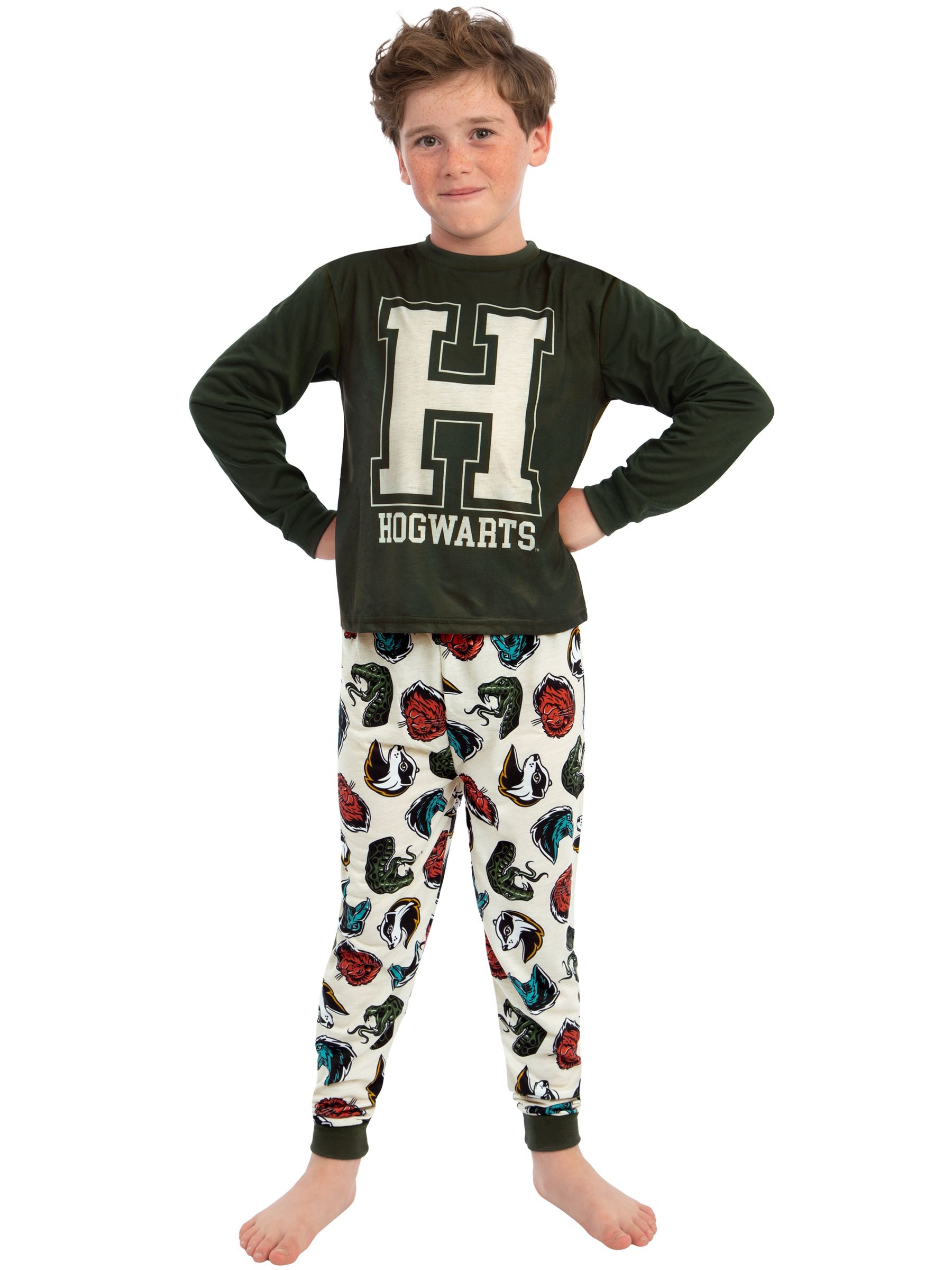 Dsiney Kidz - Character Green Harry Potter Hogwarts Long Sleeve Pyjamas image 2