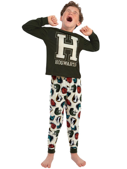 Dsiney Kidz - Character Green Harry Potter Hogwarts Long Sleeve Pyjamas image 4