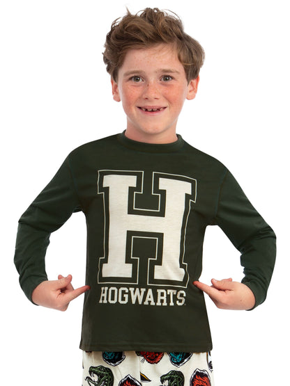 Dsiney Kidz - Character Green Harry Potter Hogwarts Long Sleeve Pyjamas image 7
