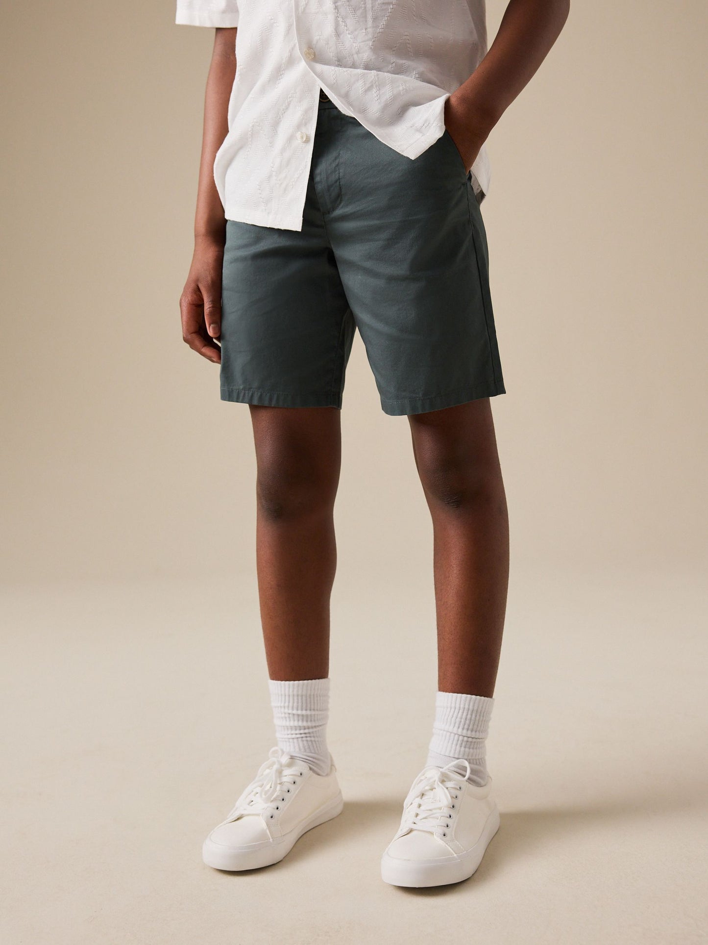 Dsiney Kidz - Green Light Weight Chino Shorts (3-16yrs) image 1