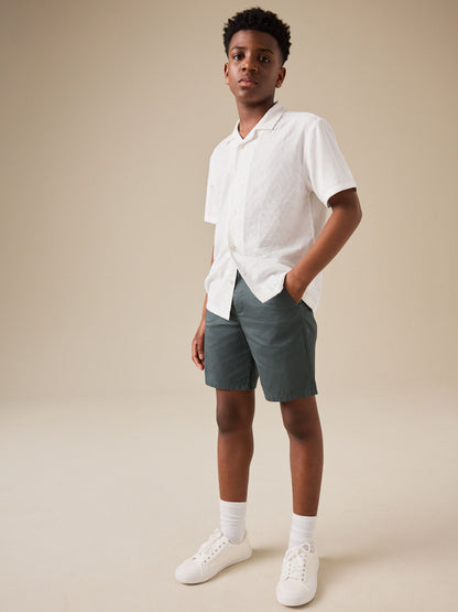 Dsiney Kidz - Green Light Weight Chino Shorts (3-16yrs) image 2