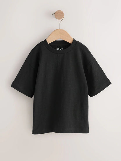 Black/Grey/Stone/Green/White Short Sleeve T-Shirts 5 Pack (3mths-7yrs)