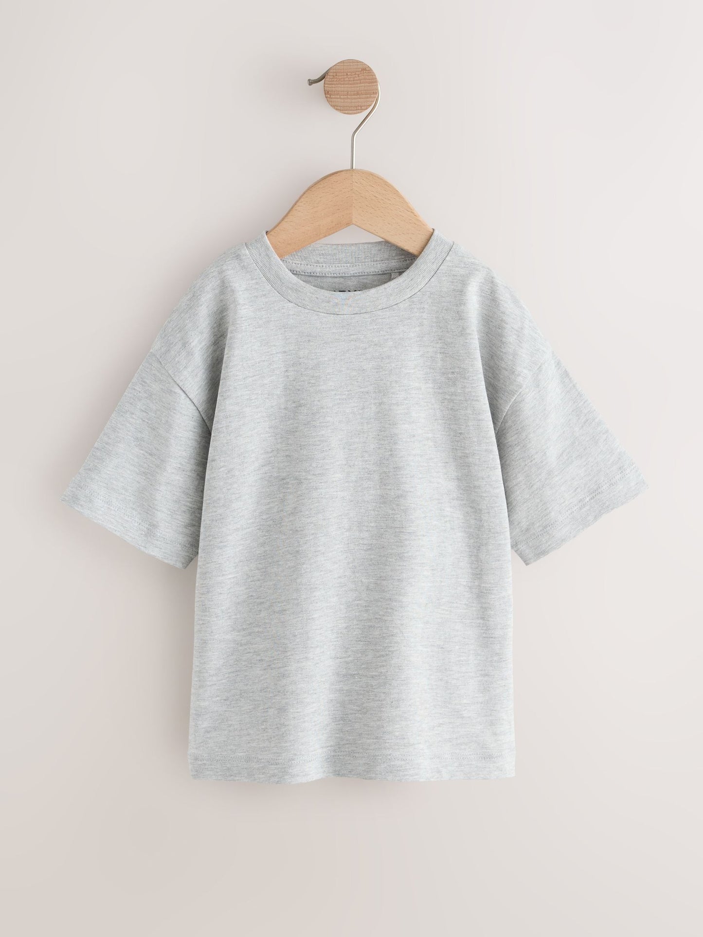 Black/Grey/Stone/Green/White Relaxed Fit Short Sleeve T-Shirts 5 Pack (3mths-7yrs) image 6