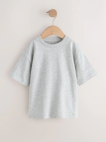 Black/Grey/Stone/Green/White Short Sleeve T-Shirts 5 Pack (3mths-7yrs)