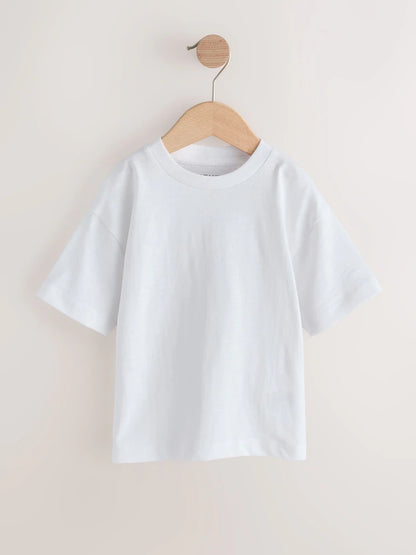 Black/Grey/Stone/Green/White Short Sleeve T-Shirts 5 Pack (3mths-7yrs)