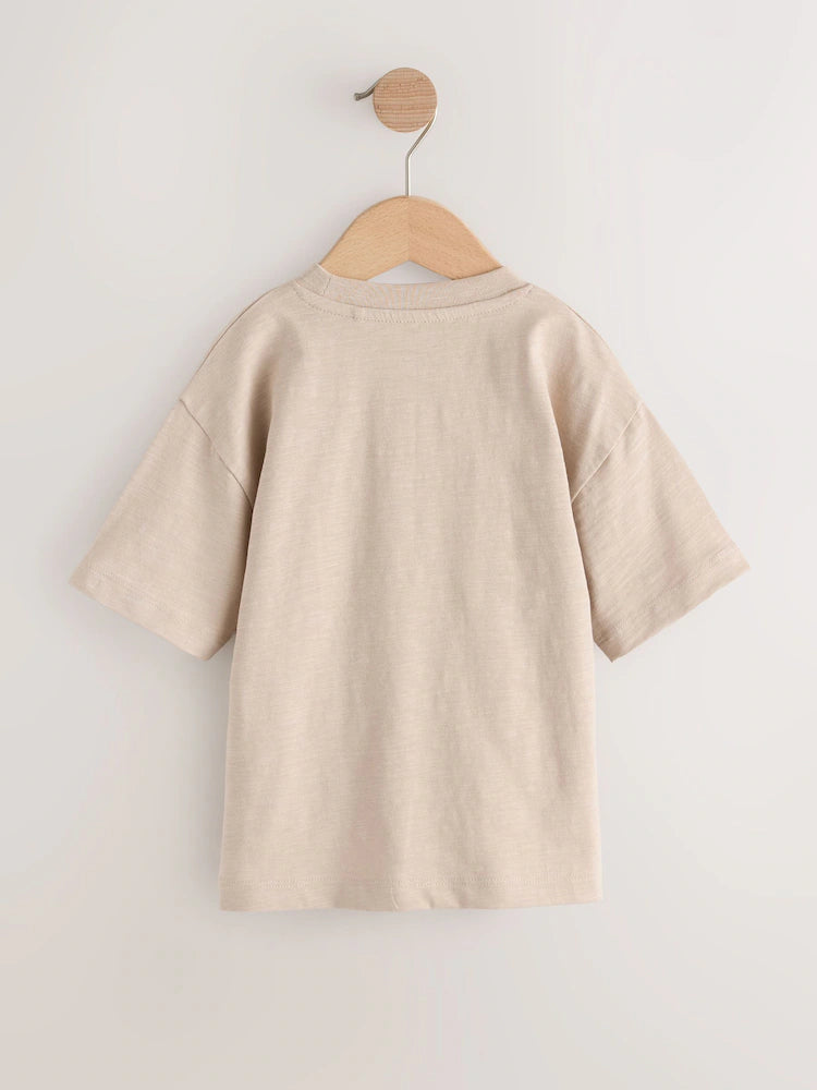 Black/Grey/Stone/Green/White Short Sleeve T-Shirts 5 Pack (3mths-7yrs)