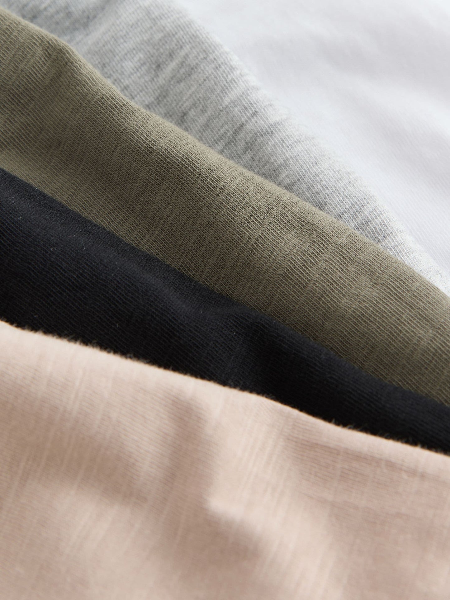 Black/Grey/Stone/Green/White Relaxed Fit Short Sleeve T-Shirts 5 Pack (3mths-7yrs) image 9