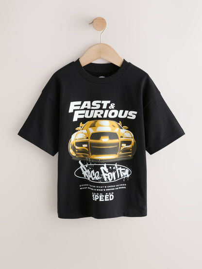 Dsiney Kidz - Black Fast & Furious T-Shirt (3-16yrs) image 1